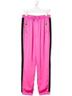 John Richmond Junior side stripe satin joggers