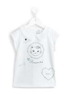 Simonetta футболка с воротником Kitten