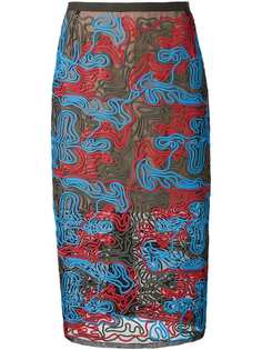 Julien David сетчатая юбка-карандаш