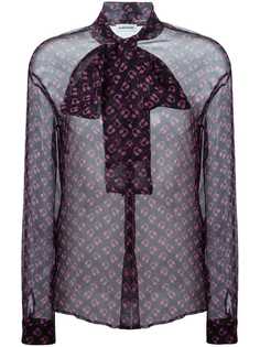 Au Jour Le Jour прозрачная блузка с принтом наушников