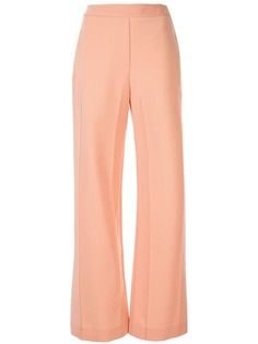 Ellery pintuck flared tailored trousers