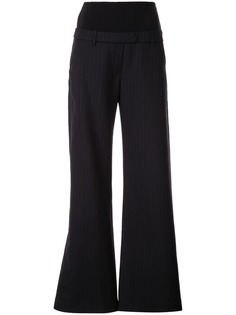 Ellery pinstripe flared tailored trousers