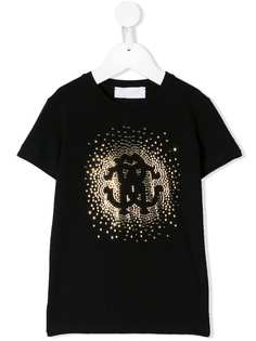 Roberto Cavalli Junior round stud logo T-shirt