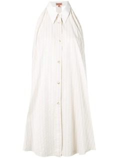 Romeo Gigli Vintage платье-рубашка в полоску