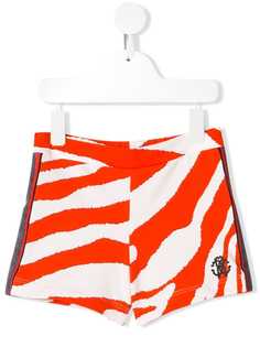 Roberto Cavalli Junior side panelled zebra shorts