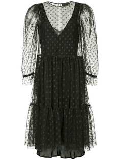 GINGER & SMART Amity dotted sheer dress
