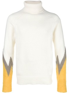 Paura водолазка с контрастными рукавами