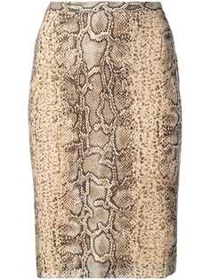 Dolce & Gabbana Vintage юбка-карандаш с эффектом змеиной кожи