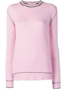 Marni джемпер с контрастной строчкой