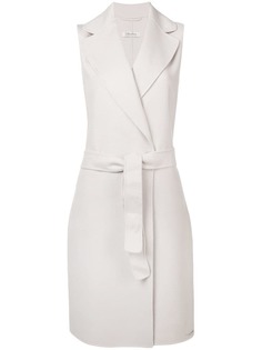 S Max Mara пальто без рукавов с поясом