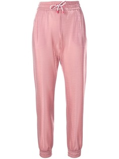 Pinko спортивные брюки с металлическим отблеском