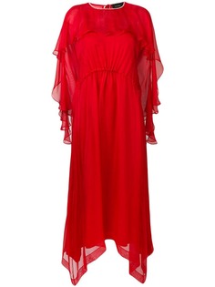 Irina Schrotter длинное платье с оборками