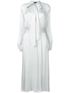 Irina Schrotter длинное платье с горловиной на завязке
