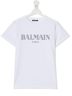 Balmain Kids футболка с логотипом