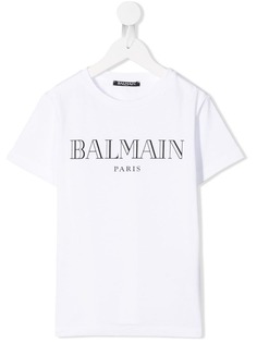 Balmain Kids футболка с логотипом