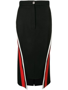 Alexander McQueen юбка-карандаш с контрастными вставками по бокам