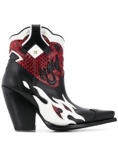 Valentino ковбойские ботильоны с отделкой Rockstud