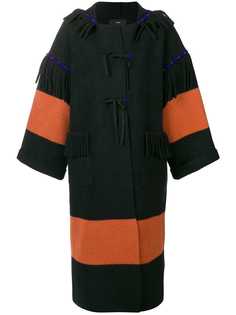 Alanui пальто в стиле оверсайз с бахромой