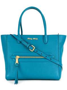 Miu Miu маленькая сумка-тоут с логотипом
