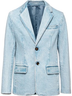 Prada однобортный джинсовый блейзер