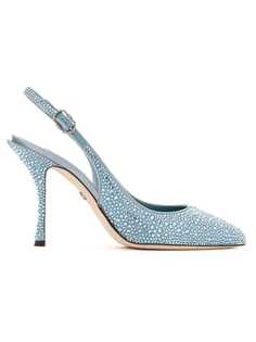 Dolce & Gabbana pointed crystal embellished pumps