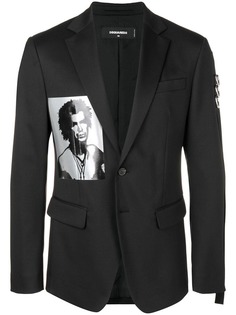 Dsquared2 блейзер с принтом