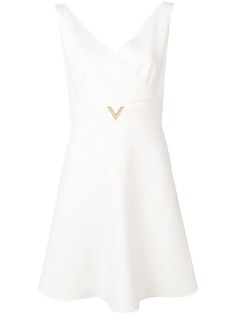 Valentino платье с V-образным декором