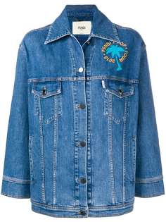 Fendi джинсовая куртка с декором
