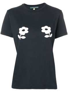 Alexa Chung мешковатая футболка с принтом двух маргариток