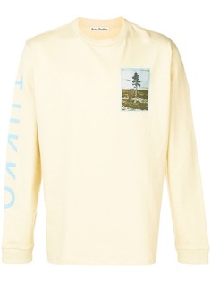 Acne Studios футболка с длинными рукавами и принтом