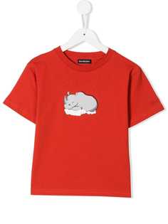 Balenciaga Kids футболка с изображением носорога