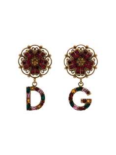 Dolce & Gabbana цветочные серьги с подвесками
