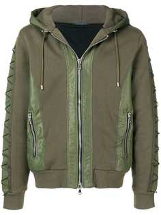 Balmain толстовка на молнии с капюшоном