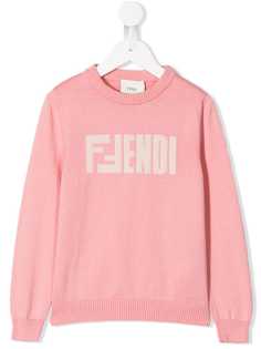 Fendi Kids джемпер с логотипом