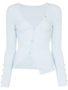 Jacquemus асимметричный кардиган в рубчик