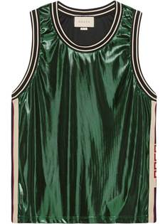 Gucci Laminated jersey tank