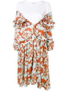 Act N°1 layered floral print dress