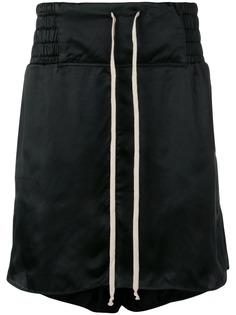 Rick Owens high low track shorts