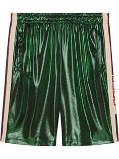 Gucci Laminated jersey shorts