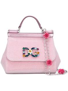 Dolce & Gabbana сумка через плечо с логотипом с кристаллами