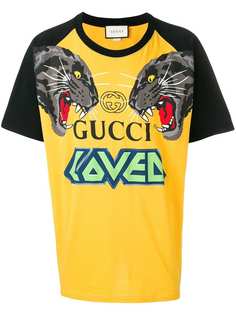 Gucci футболка с принтом тигров