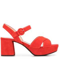 Prada mid high platform sandals