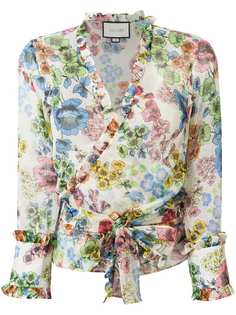 Alexis блузка с запахом и цветочным принтом