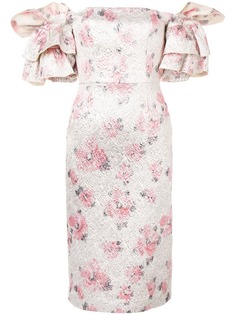 Alexa Chung floral puff-sleeve dress
