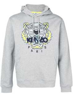 Kenzo толстовка с капюшоном и вышитым тигром