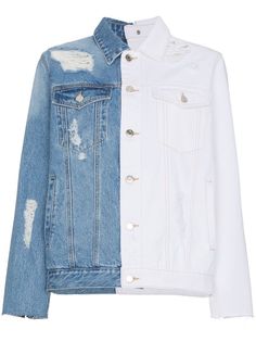 SJYP состаренная джинсовая куртка