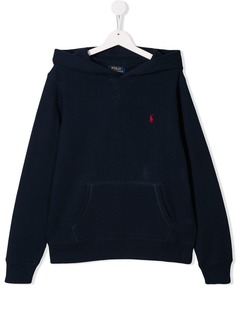 Ralph Lauren Kids толстовка с капюшоном и вышитым логотипом