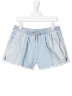 Chloé Kids джинсовые шорты с необработанным краем