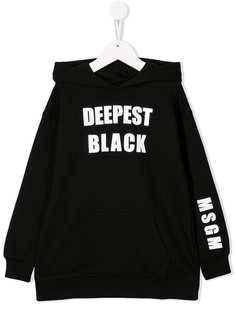 Msgm Kids худи Deepest Black