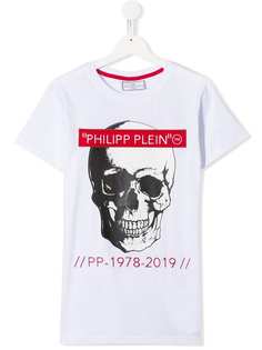 Philipp Plein Junior футболка с графическим принтом